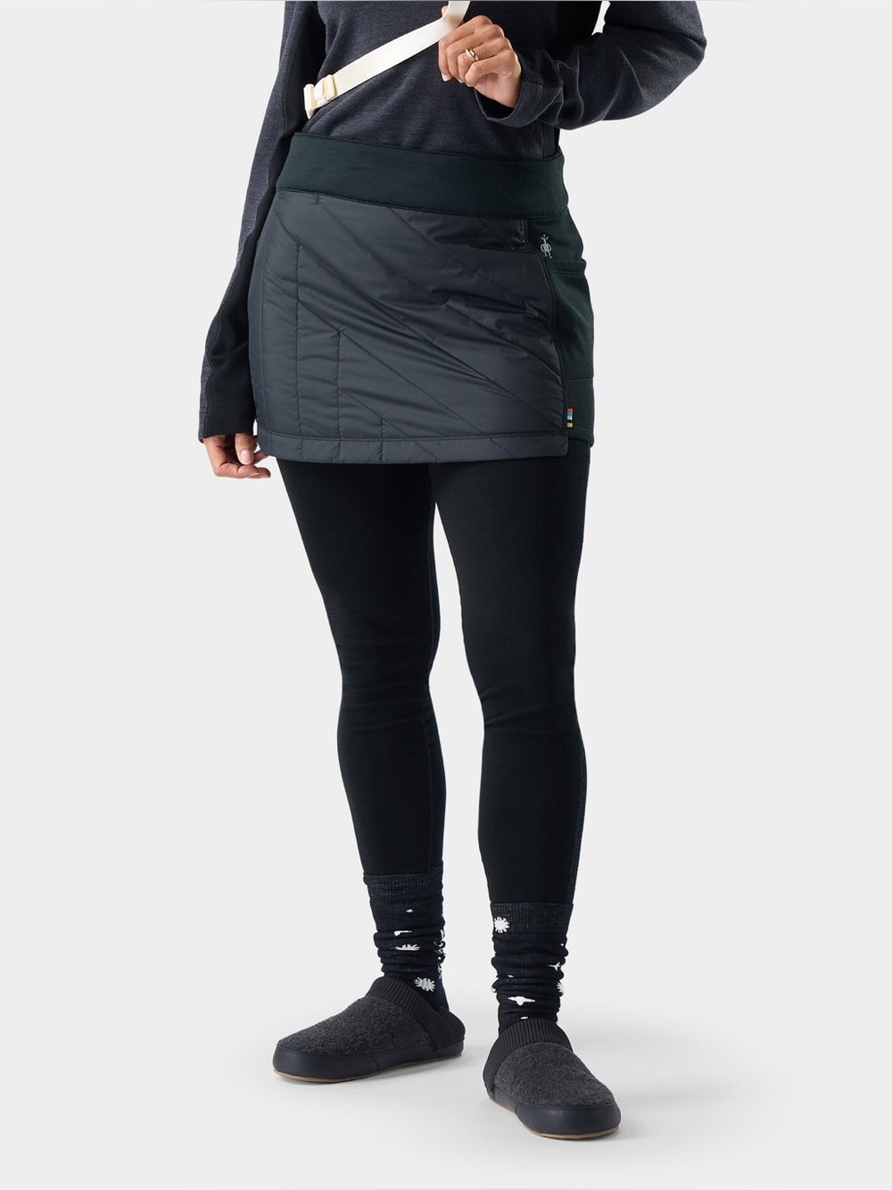Smartwool Smartloft Quilted Merino Wool Mini Skirt Comfort Insulated Gorpcore